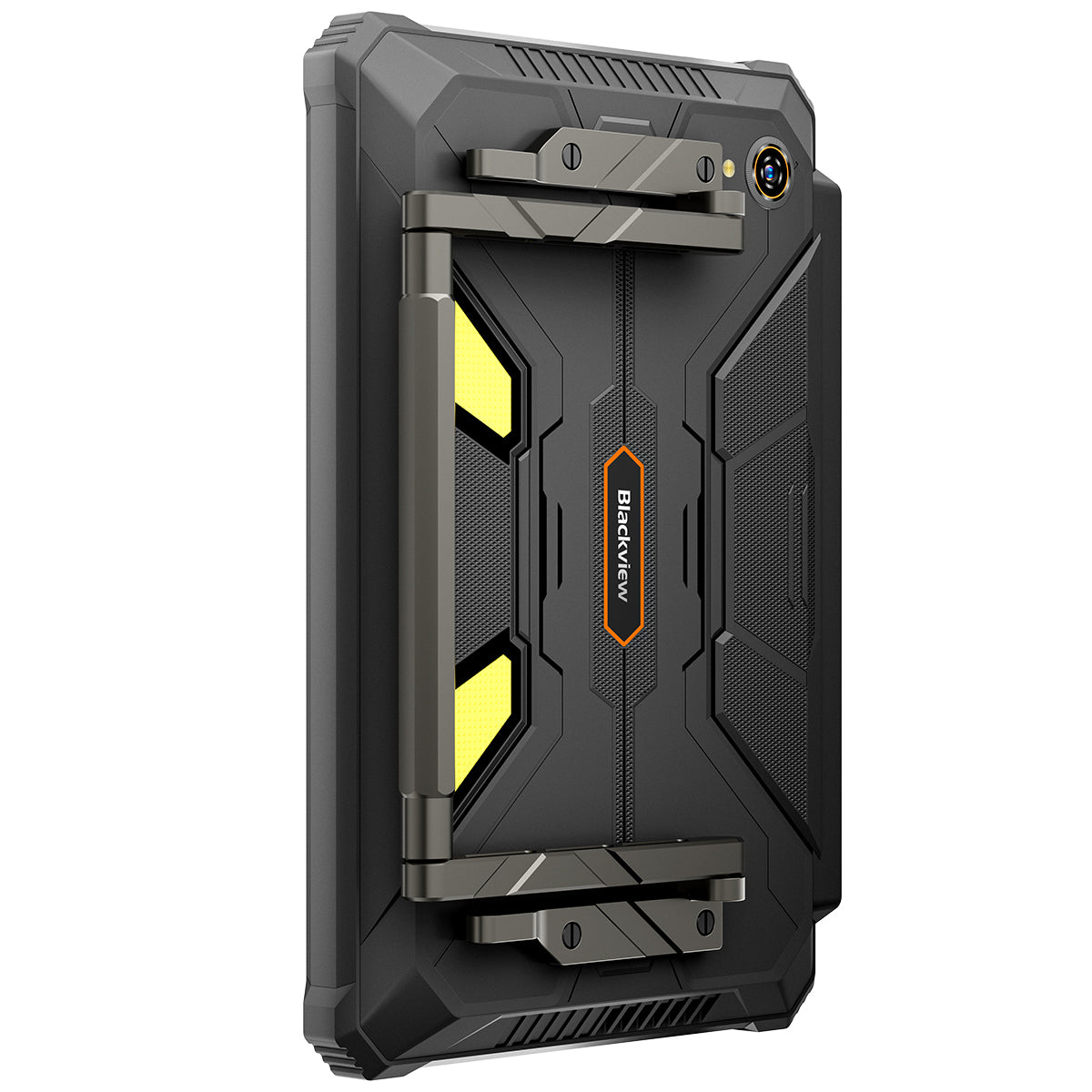 Blackview Active 12 Pro - Tablette robuste avec projecteur 5G et écran 11" FHD+, appareil photo MediaTek Dimensity 7300 108 MP et lampe de camping intégrée.