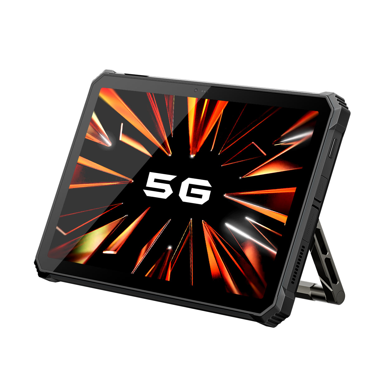 Blackview Active 12 Pro - Tablette robuste avec projecteur 5G et écran 11" FHD+, appareil photo MediaTek Dimensity 7300 108 MP et lampe de camping intégrée.