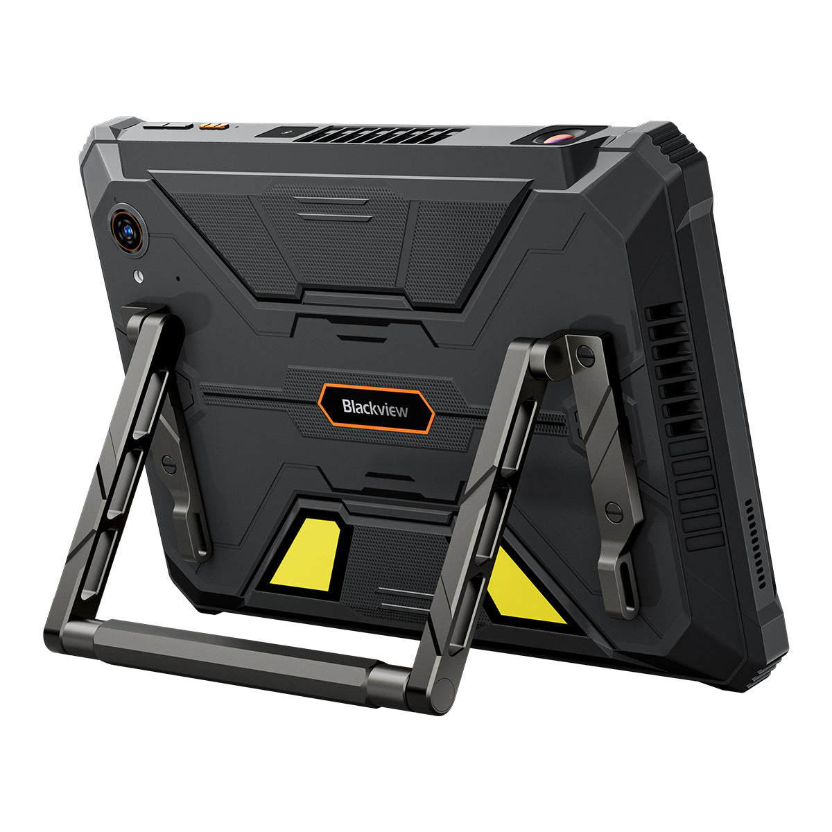 Blackview Active 12 Pro - Tablette robuste avec projecteur 5G et écran 11" FHD+, appareil photo MediaTek Dimensity 7300 108 MP et lampe de camping intégrée.