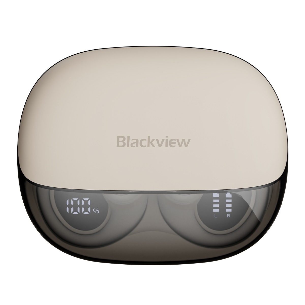 Blackview AirBuds 300 - Écouteurs intra-auriculaires OWS à oreille ouverte, étanches IPX5, avec affichage numérique intelligent de la puissance, microphone à réduction de bruit ENC et Bluetooth 6.0.