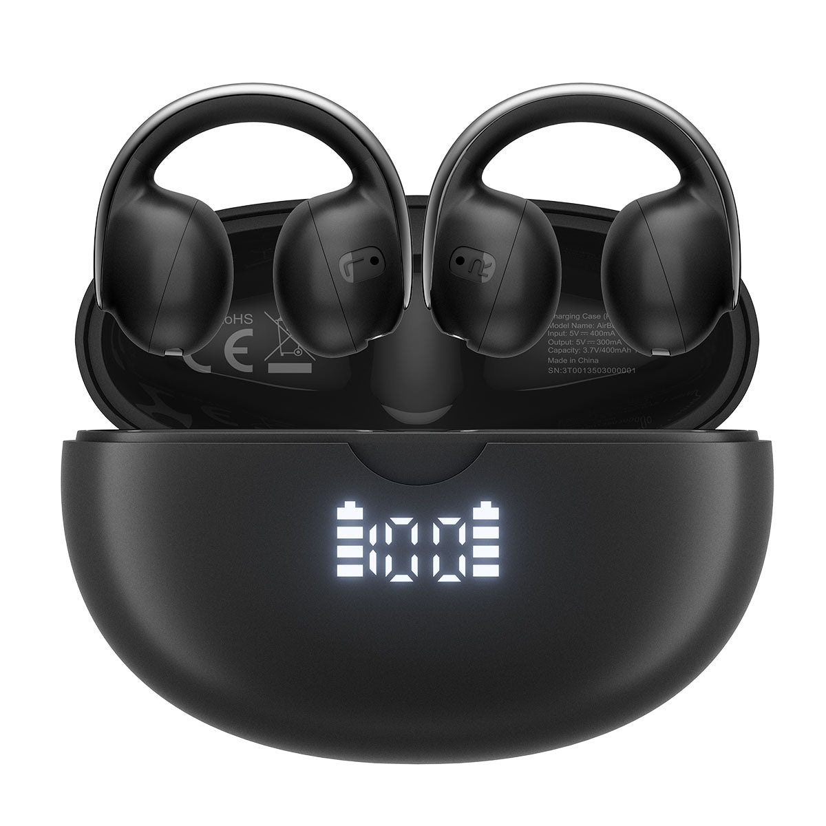 Blackview Airbuds 13 - Écouteurs Sans Fil TWS, Bluetooth 5.4, Driver 13mm, IPX7, Design Clip-On à Conduction d’Air