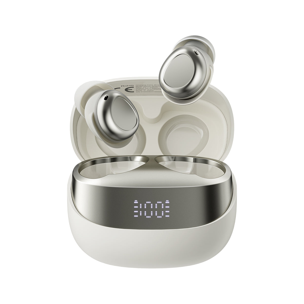 Blackview AirBuds 9 - Écouteurs intra-auriculaires TWS avec affichage LED intelligent, réduction du bruit PNC, mode veille