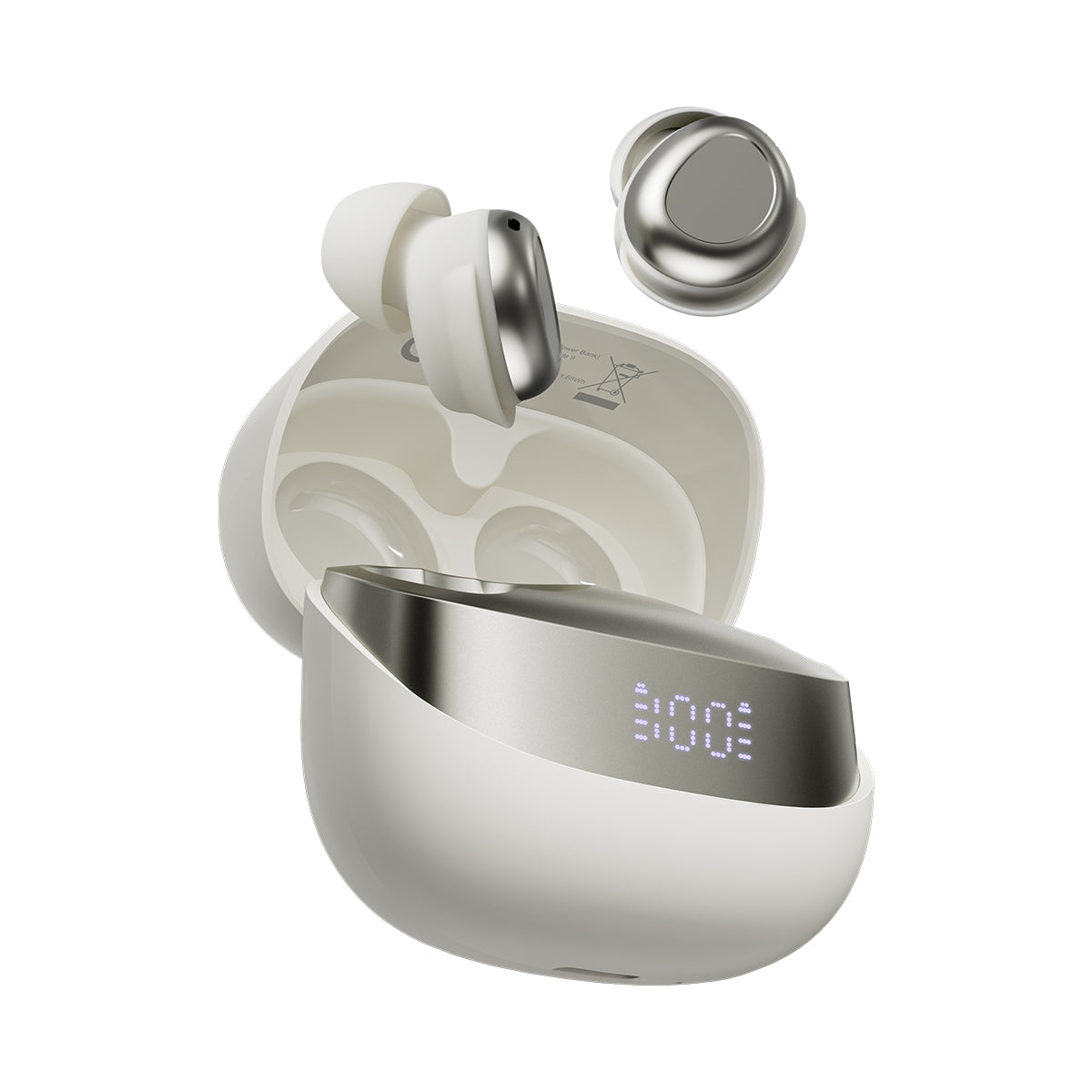 Blackview AirBuds 9 - Écouteurs intra-auriculaires TWS avec affichage LED intelligent, réduction du bruit PNC, mode veille