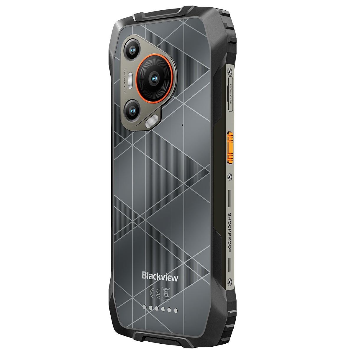 Blackview BL7000 - Smartphone robuste MediaTek Dimensity 6300 de 6,78 pouces, 8 Go + 256 Go, caméra à vision nocturne 50 Mpx + 20 Mpx, batterie 7 500 mAh, 5G, IA