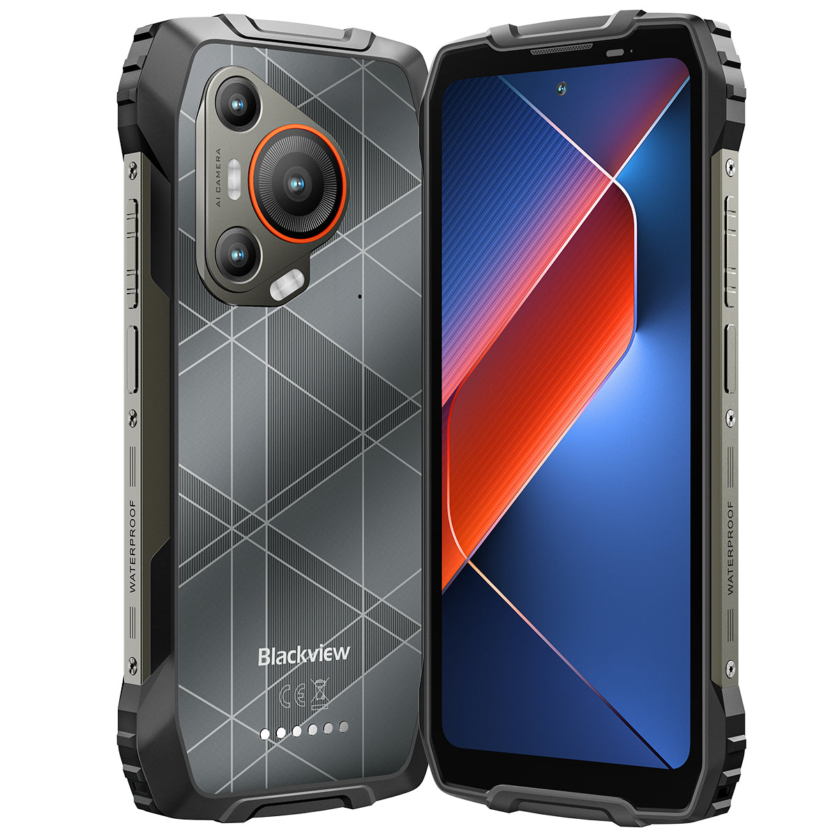 Blackview BL7000 - Smartphone robuste MediaTek Dimensity 6300 de 6,78 pouces, 8 Go + 256 Go, caméra à vision nocturne 50 Mpx + 20 Mpx, batterie 7 500 mAh, 5G, IA
