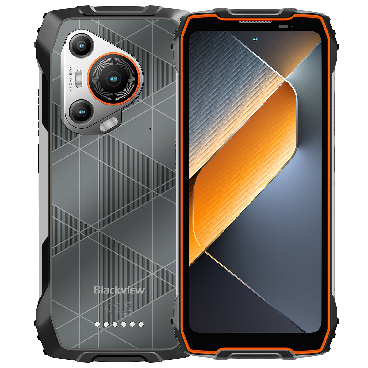 Blackview BL7000 - Smartphone robuste MediaTek Dimensity 6300 de 6,78 pouces, 8 Go + 256 Go, caméra à vision nocturne 50 Mpx + 20 Mpx, batterie 7 500 mAh, 5G, IA
