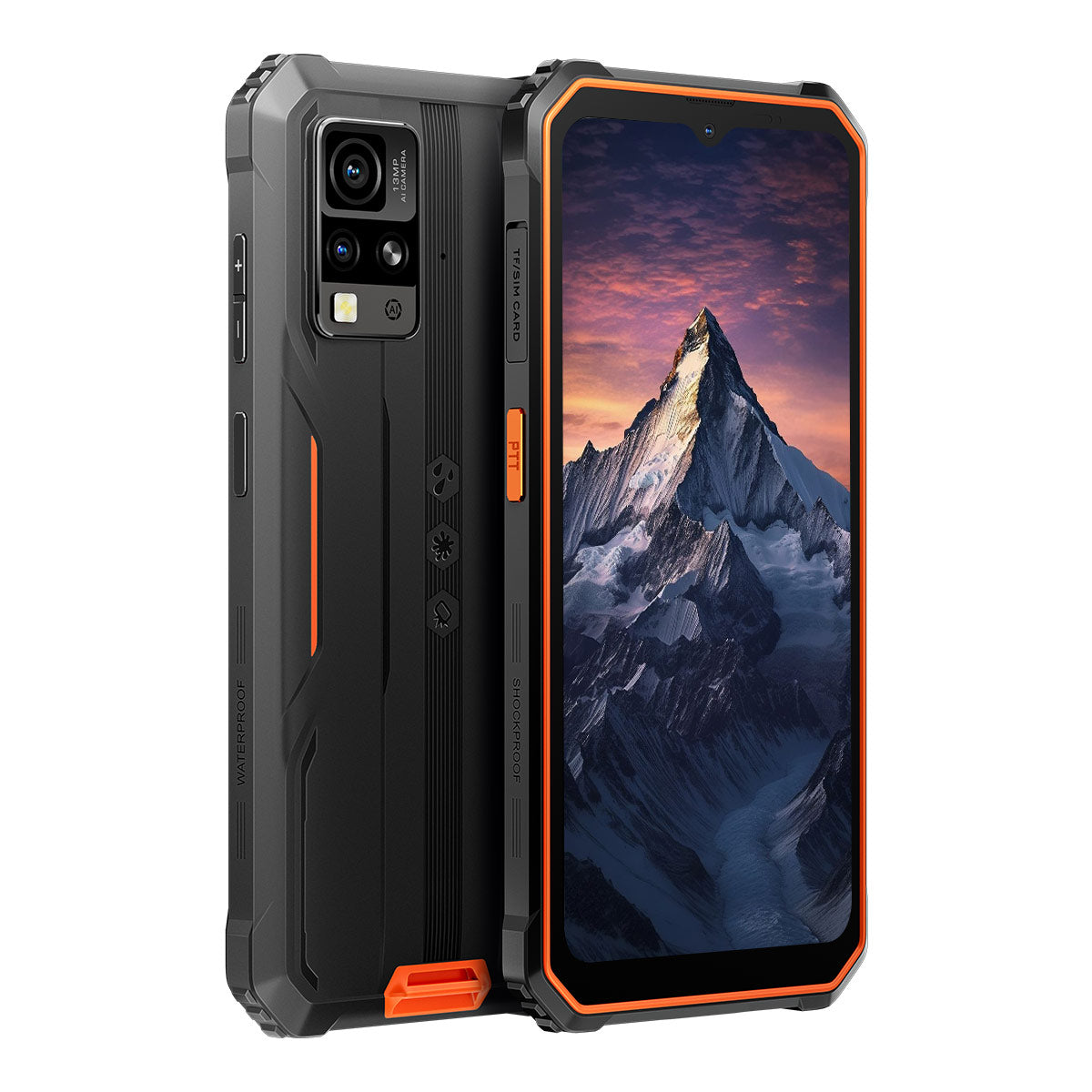 Blackview BV4800 Pro - Téléphone portable robuste Unisoc T606 Octa-core 4+128 Go 5180 mAh 4G de 6,56 pouces