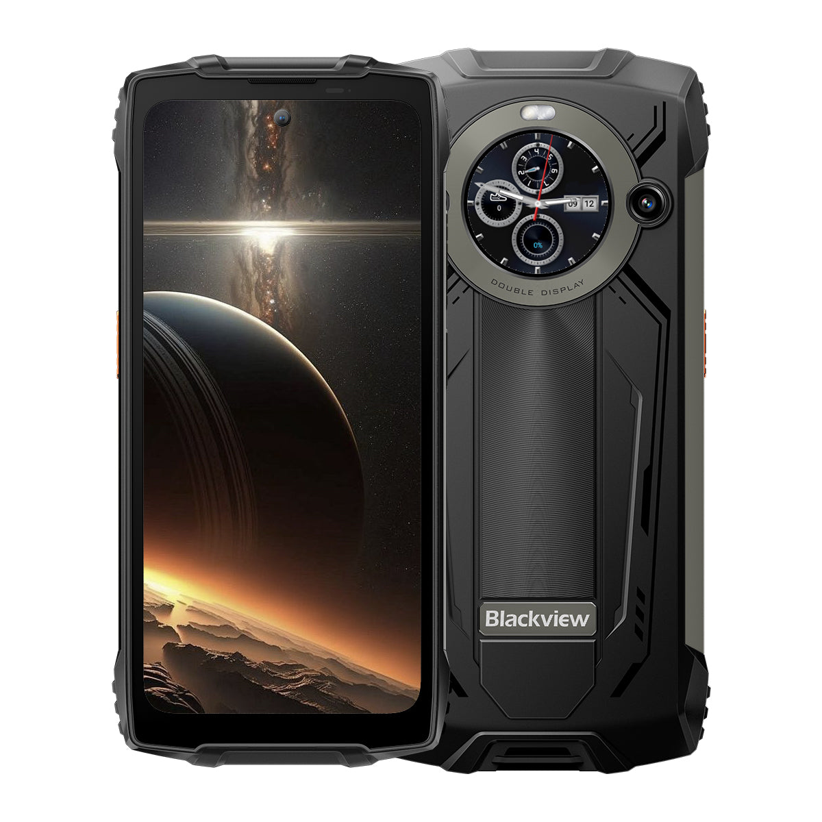 Blackview BV8200 - Écran principal 6,5" 120 Hz et écran secondaire 1,3" 12+256 Go Lampe de poche 170LM intégrée Téléphone portable robuste 8800 mAh 4G