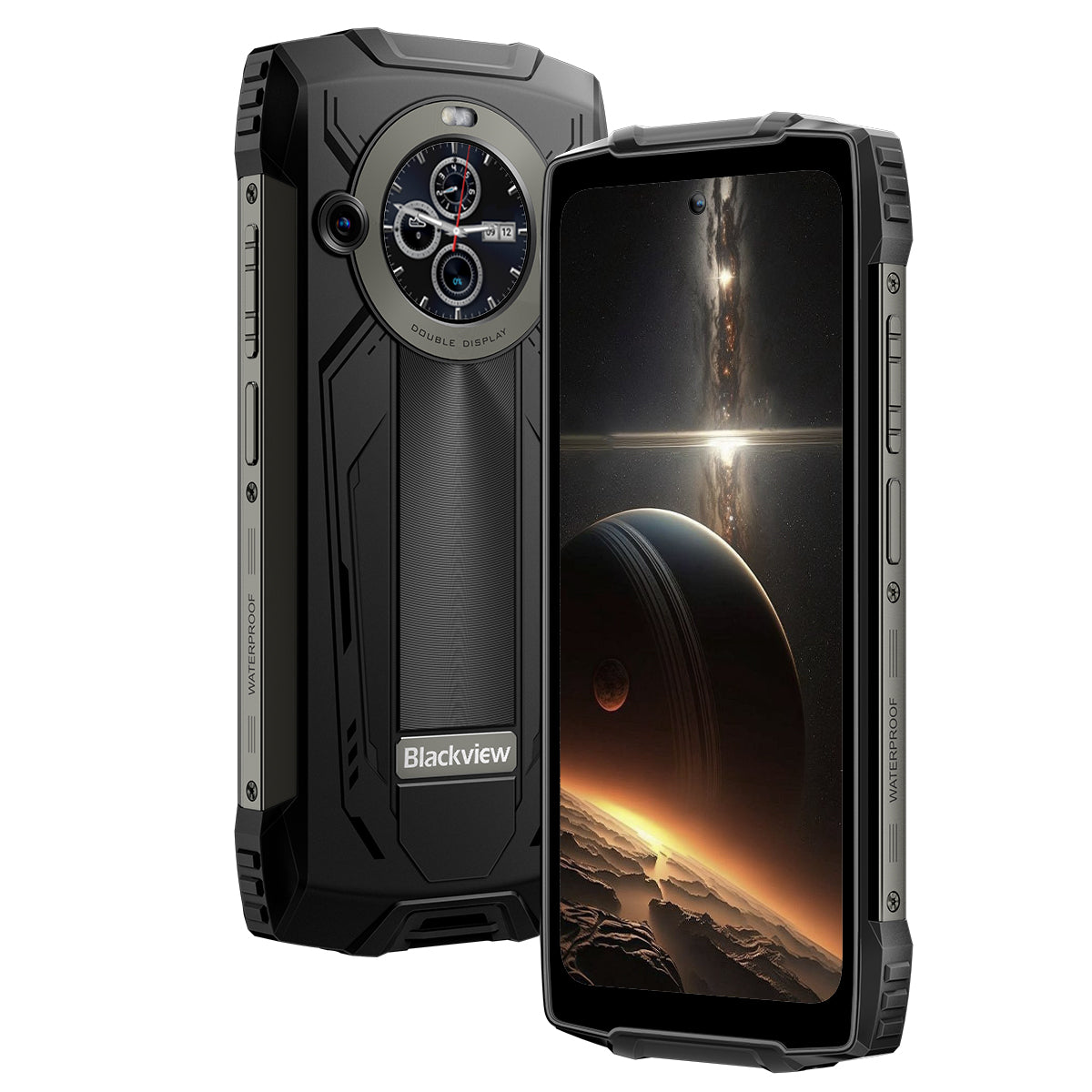 Blackview BV8200 - Écran principal 6,5" 120 Hz et écran secondaire 1,3" 12+256 Go Lampe de poche 170LM intégrée Téléphone portable robuste 8800 mAh 4G