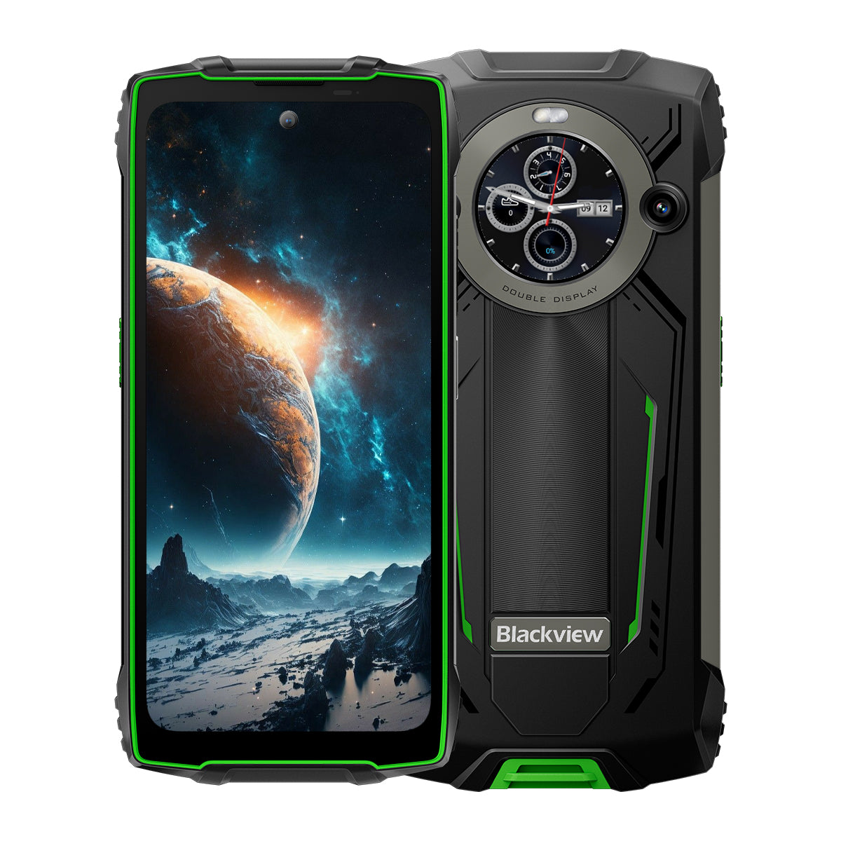 Blackview BV8200 - Écran principal 6,5" 120 Hz et écran secondaire 1,3" 12+256 Go Lampe de poche 170LM intégrée Téléphone portable robuste 8800 mAh 4G
