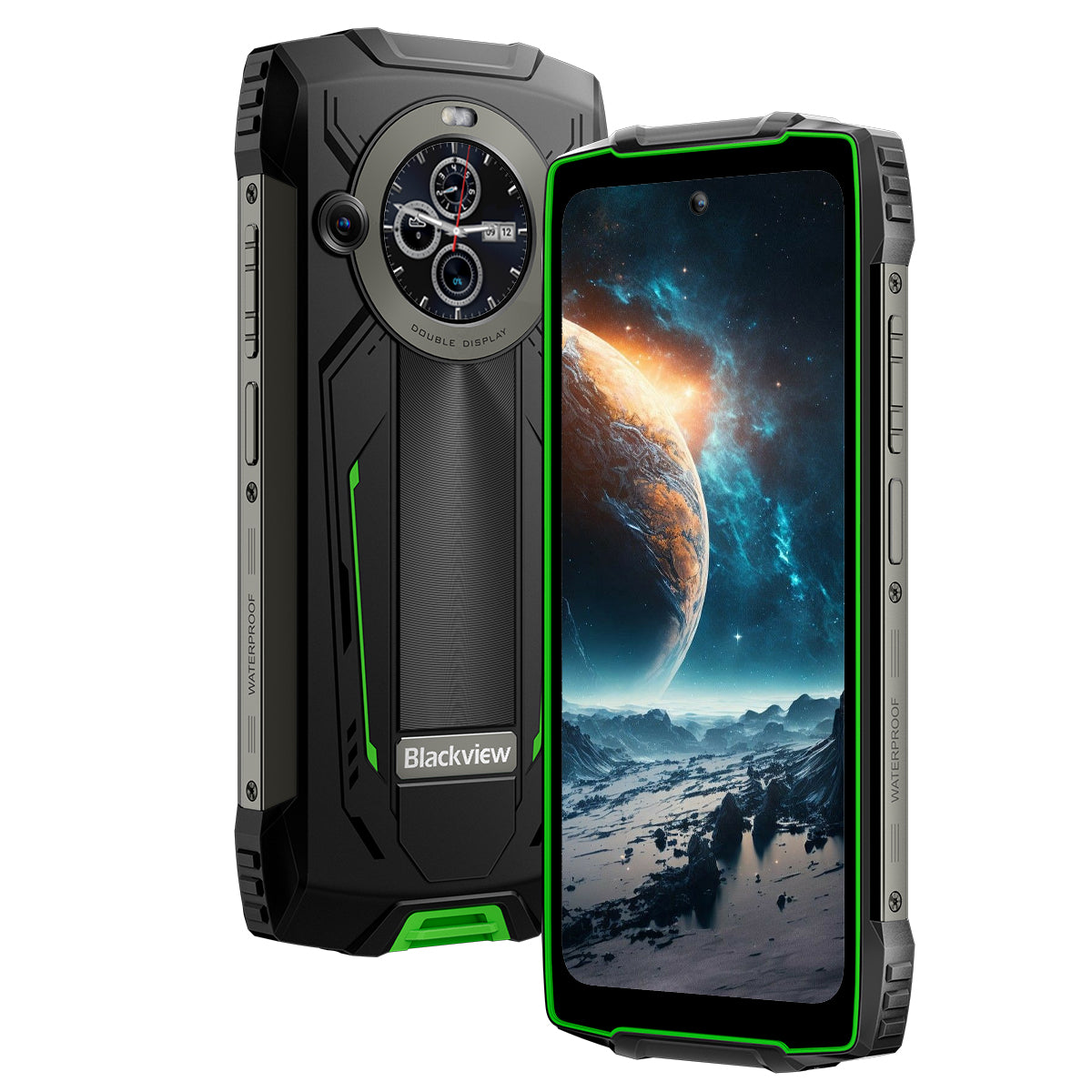 Blackview BV8200 - Écran principal 6,5" 120 Hz et écran secondaire 1,3" 12+256 Go Lampe de poche 170LM intégrée Téléphone portable robuste 8800 mAh 4G