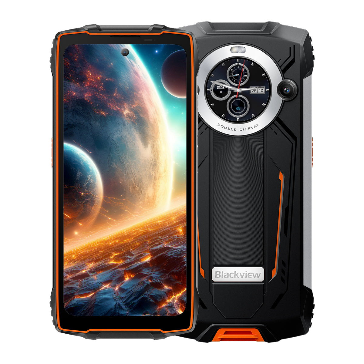 Blackview BV8200 - Écran principal 6,5" 120 Hz et écran secondaire 1,3" 12+256 Go Lampe de poche 170LM intégrée Téléphone portable robuste 8800 mAh 4G