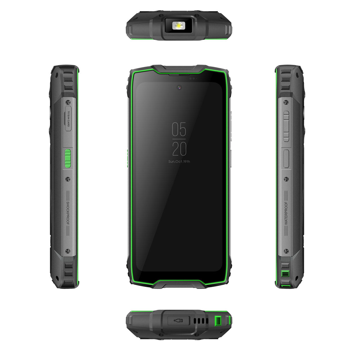 Blackview BV9300 Pro - Écran principal de 6,7 pouces et écran secondaire rond de 1,3 pouces Lampe de poche 100LM intégrée 8/12 Go + 256 Go 15080 mAh 4G Smartphone robuste