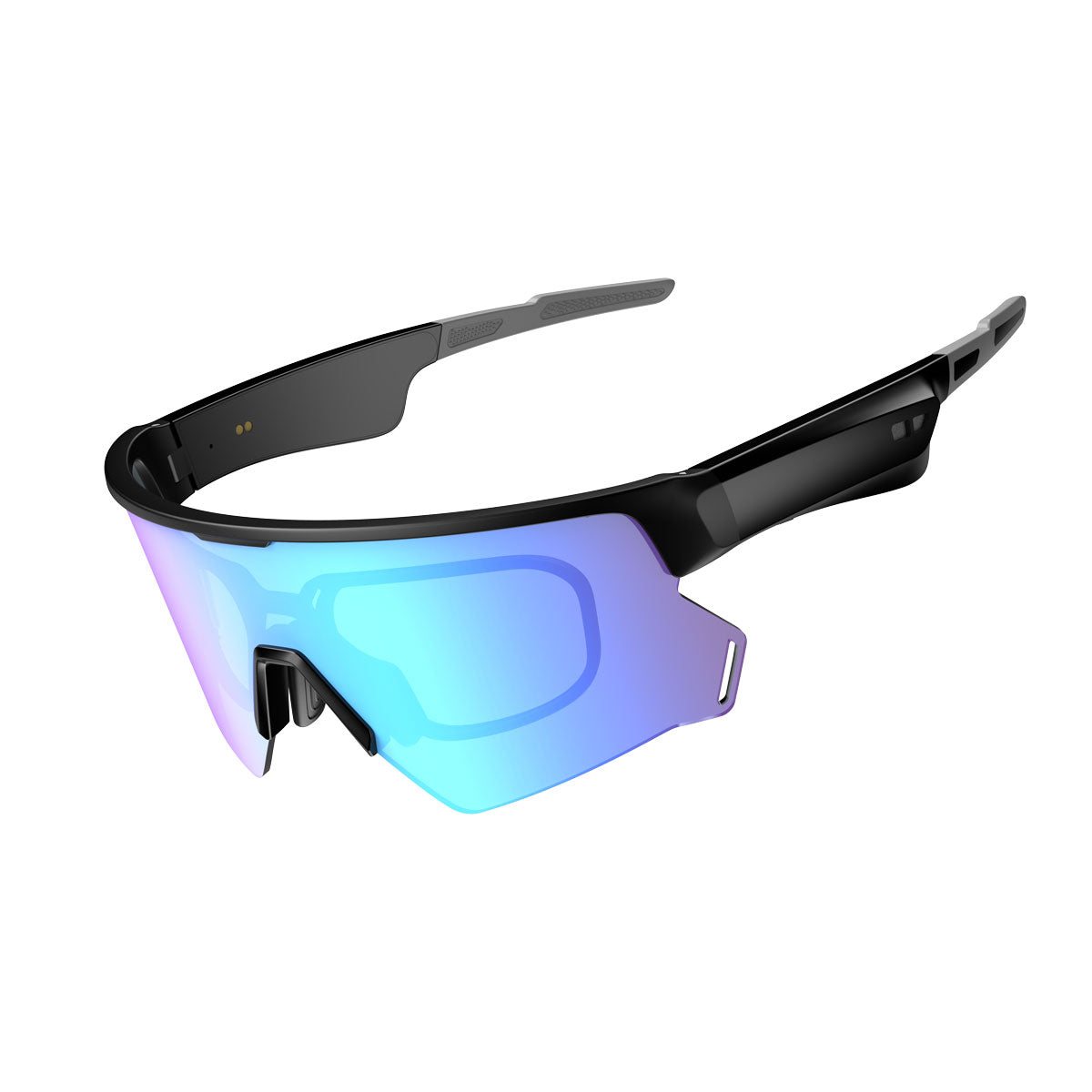 Blackview D2 - Lunettes de sport connectées UV pour l'extérieur avec son stéréo ouvert et appels Bluetooth