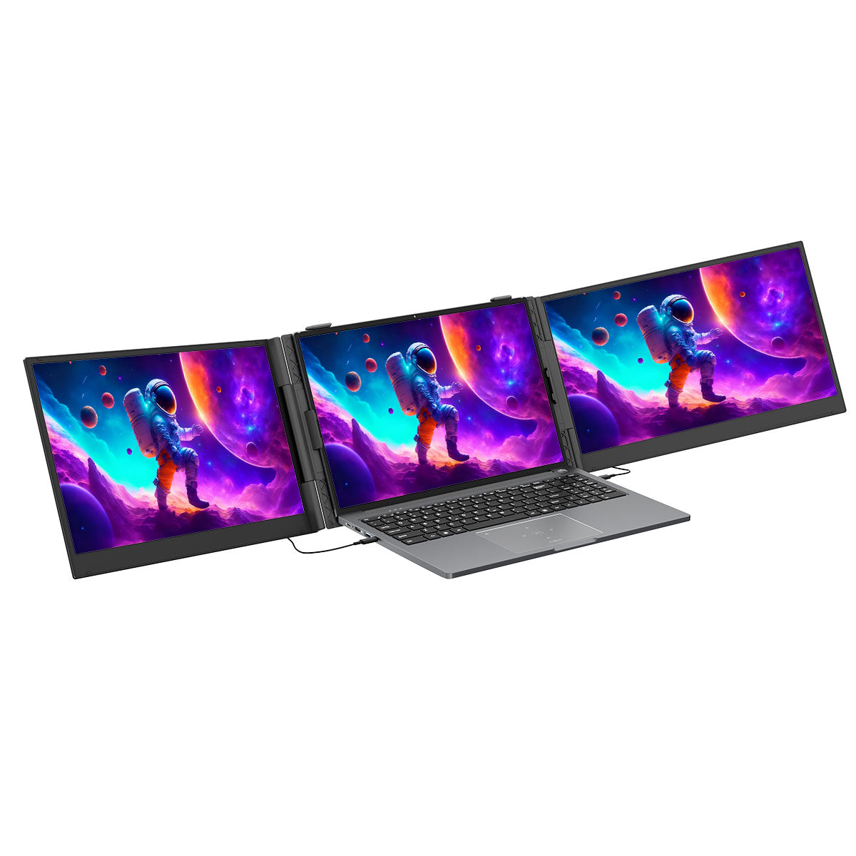 Blackview DCM8 - Écran d'extension portable double de 15,3 pouces pour ordinateur portable avec haut-parleur