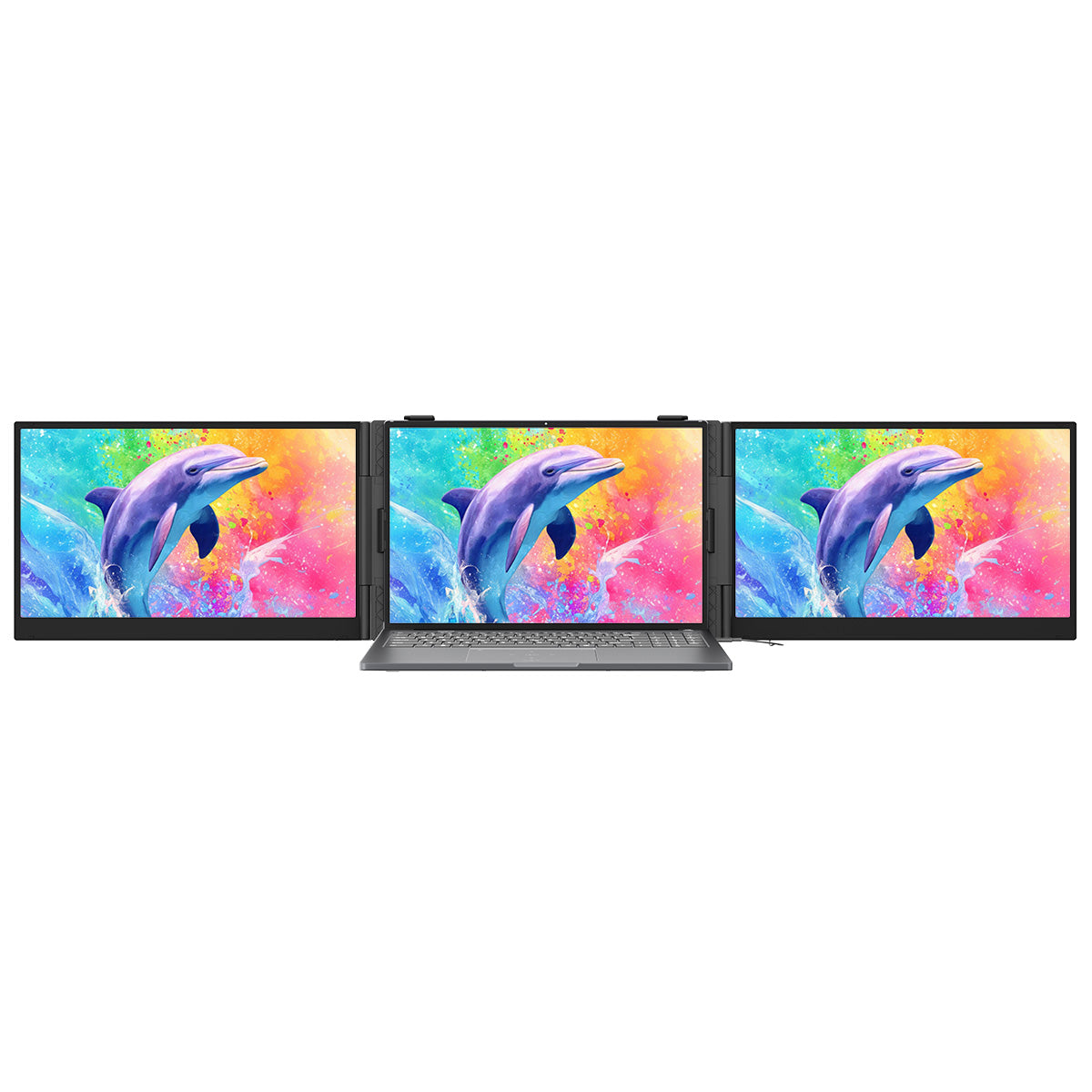 Blackview DCM8 Pro - Écran d'Extension Portable 15,3" Double Moniteur – Compatible PC et Ordinateur Portable, 2 Ports USB-C, Écran IPS HD