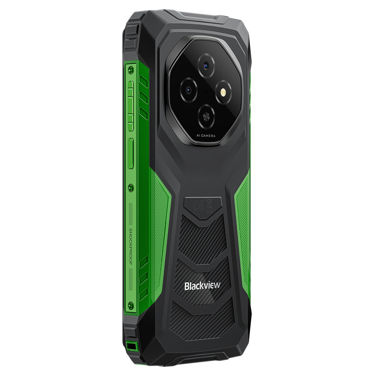 Blackview FORT 1 - Téléphone portable robuste avec écran intelligent IA de 6,56 pouces, 90 Hz et batterie de 10 000 mAh, processeur octocœur Unisoc Tiger T615 et 4G