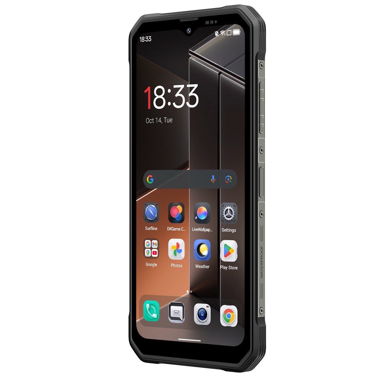Blackview FORT 100 - Smartphone Rugged 4G Ultra-Fin 6,56" – MediaTek Helio G81 Octa-Core, 8+128 Go, Batterie 5000 mAh, Double Caméra 16+13 MP