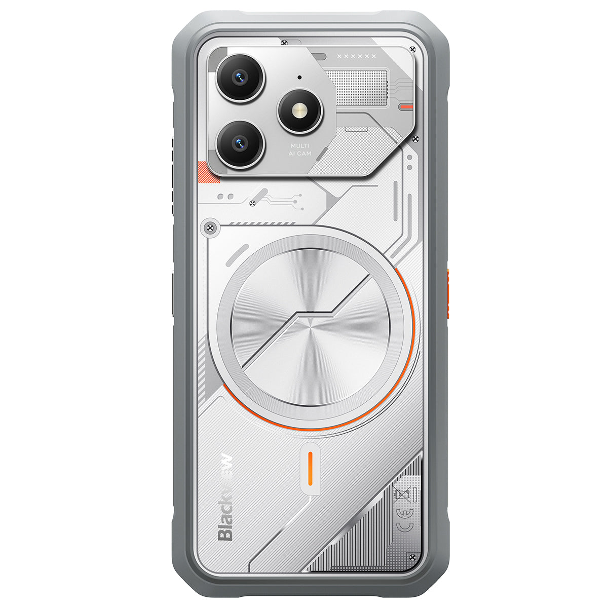 Blackview FORT 100 - Smartphone Rugged 4G Ultra-Fin 6,56" – MediaTek Helio G81 Octa-Core, 8+128 Go, Batterie 5000 mAh, Double Caméra 16+13 MP