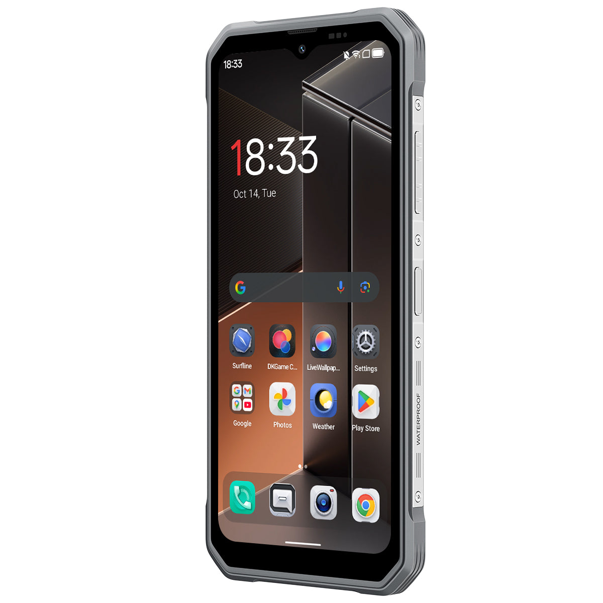 Blackview FORT 100 - Smartphone Rugged 4G Ultra-Fin 6,56" – MediaTek Helio G81 Octa-Core, 8+128 Go, Batterie 5000 mAh, Double Caméra 16+13 MP