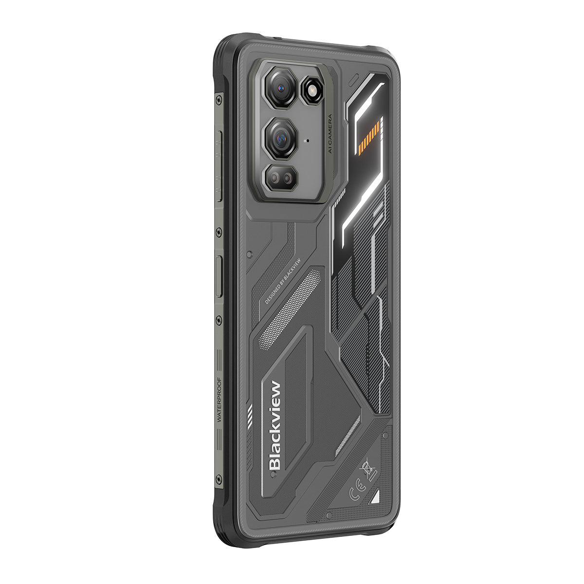 Blackview FORT 200 - Smartphone 4G Robuste avec Charge Sans Fil - Écran 6,78" Helio G100 - Batterie 5000mAh - Double Caméra Nocturne 108MP