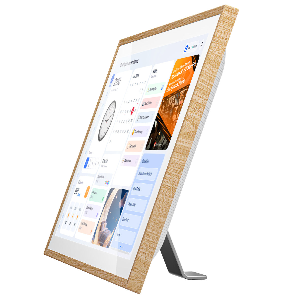 Blackview NEST 10 - Cadran Numérique Connecté 10,1" Full HD 1080P – Wi-Fi 6, Écran Tactile, Mode Cadre Photo et Calendrier