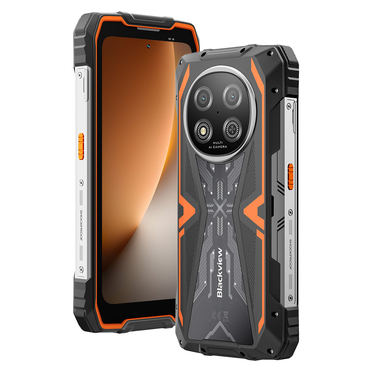 Blackview ROCK 2 - Écran de 6,67 pouces à 120 Hz, processeur octa-core UNISOC T8100 5G 6 nm, batterie de 15000 mAh, appareil photo IA 16 MP + 13 MP, téléphone portable 5G renforcé.