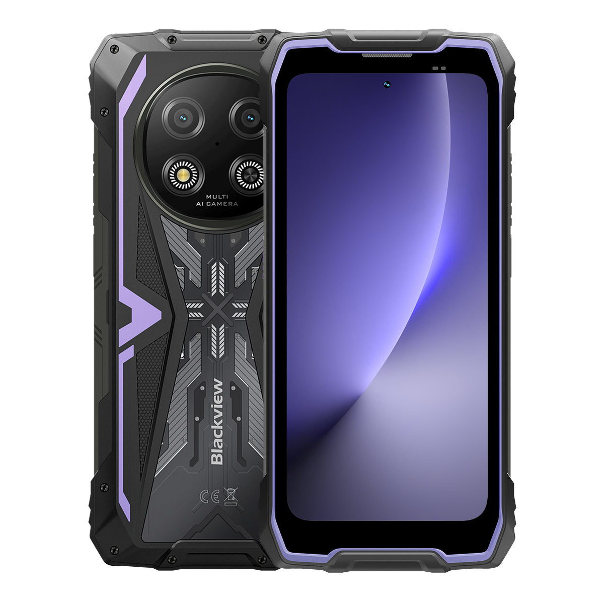 Blackview ROCK 2 - Écran de 6,67 pouces à 120 Hz, processeur octa-core UNISOC T8100 5G 6 nm, batterie de 15000 mAh, appareil photo IA 16 MP + 13 MP, téléphone portable 5G renforcé.