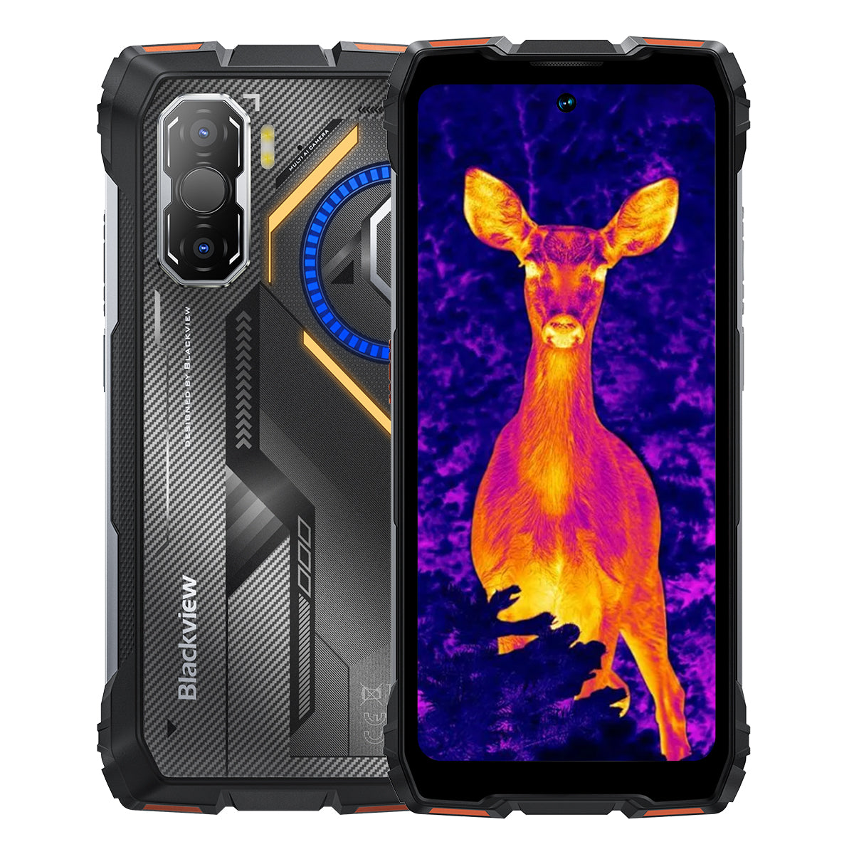 Blackview ROCK 3 - Smartphone Rugged 4G avec Thermographie Infrarouge Écran 120Hz 6,78" Appareil Photo 108MP Lampe Torche 400LM