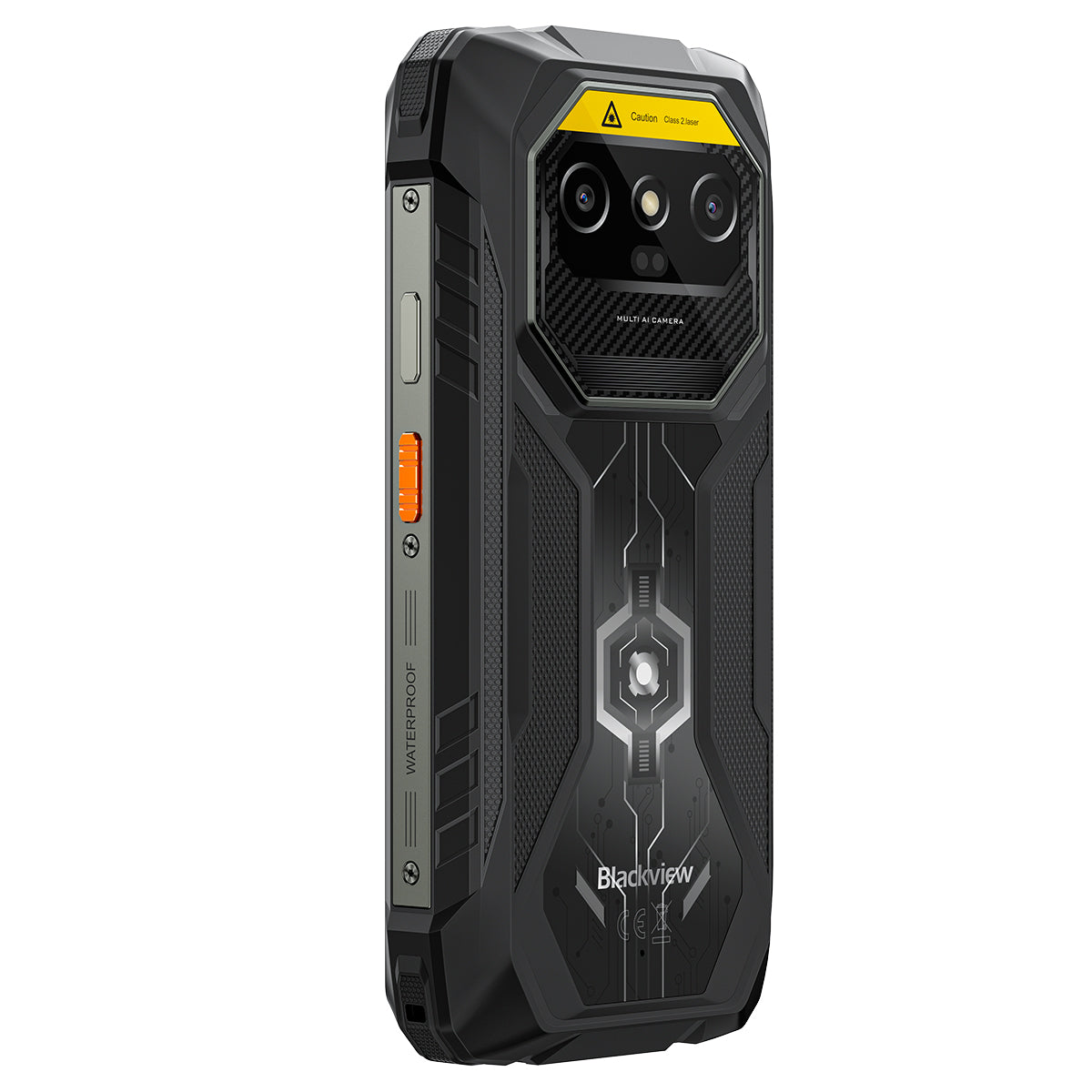 Blackview ROCK 1 Pro - Téléphone portable professionnel robuste avec lecteur de codes-barres 2D, connectivité 4G, écran de 6,56 pouces à 90 Hz, batterie de 15000 mAh et caméra de vision nocturne.