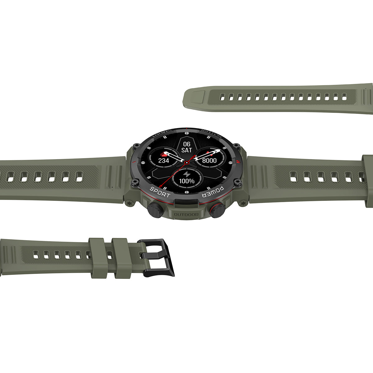 Blackview W50 - Montre intelligente de sport et de fitness élégante, étanche à 10 mètres