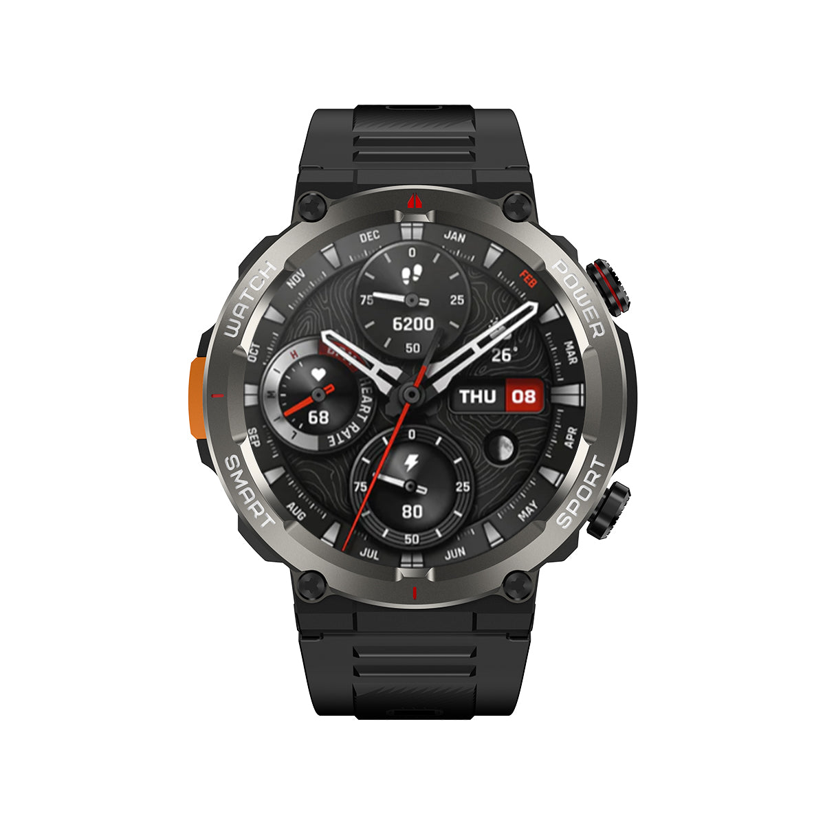 Blackview W50 Pro - Montre connectée robuste avec lampe torche LED étanche IP68 de 1,45"
