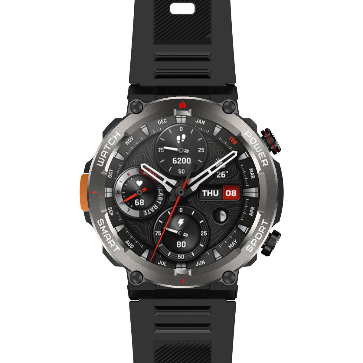 Blackview W50 Pro - Montre connectée robuste avec lampe torche LED étanche IP68 de 1,45"