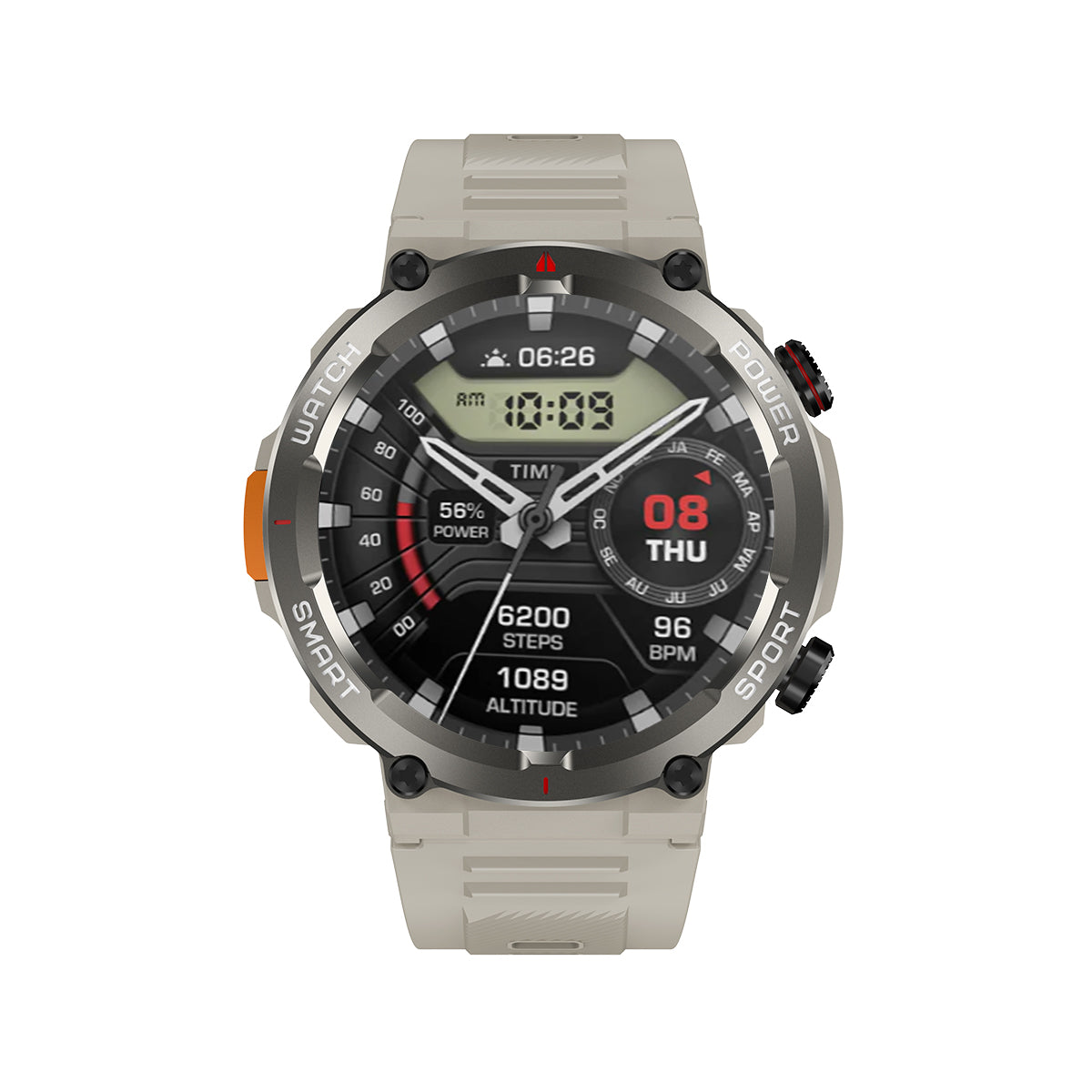 Blackview W50 Pro - Montre connectée robuste avec lampe torche LED étanche IP68 de 1,45"