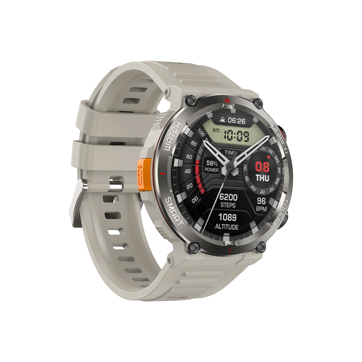 Blackview W50 Pro - Montre connectée robuste avec lampe torche LED étanche IP68 de 1,45"