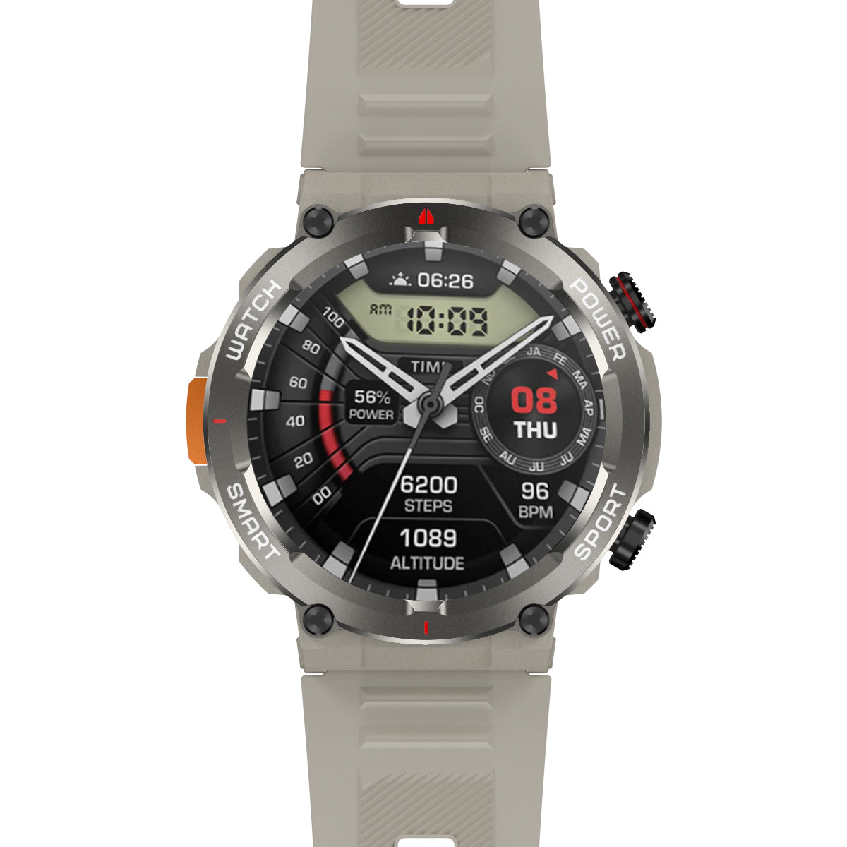 Blackview W50 Pro - Montre connectée robuste avec lampe torche LED étanche IP68 de 1,45"