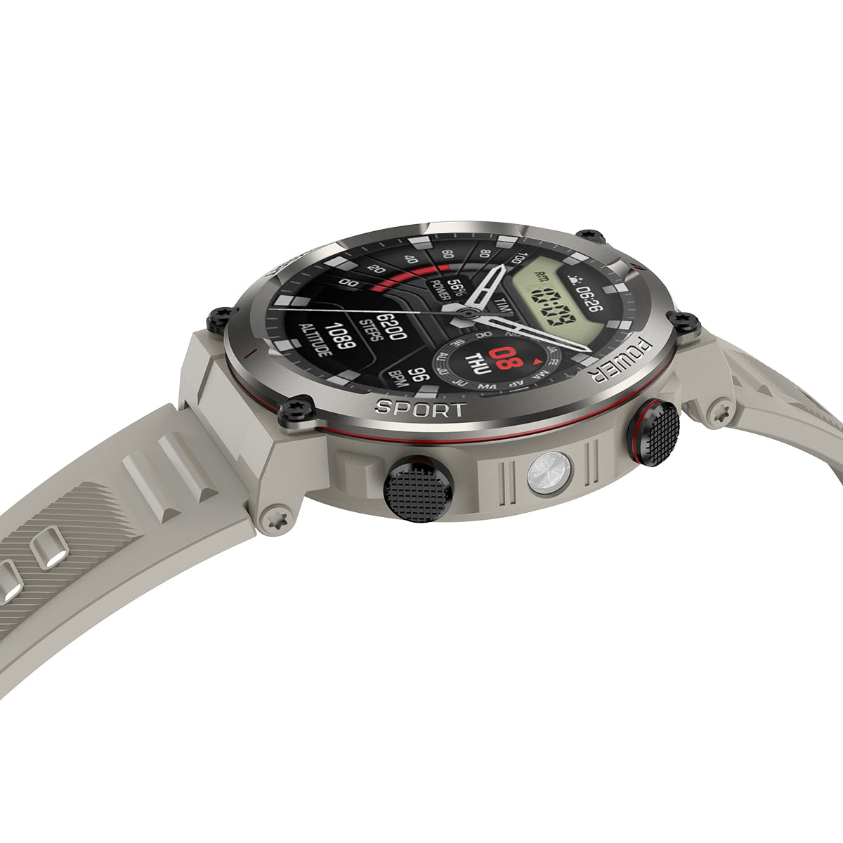 Blackview W50 Pro - Montre connectée robuste avec lampe torche LED étanche IP68 de 1,45"