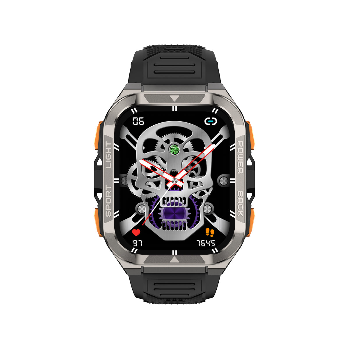 Blackview W80 Pro - Montre connectée GPS avec écran de 1,91 pouce, batterie de 900 mAh et lampe torche LED intégrée pour les sports de plein air