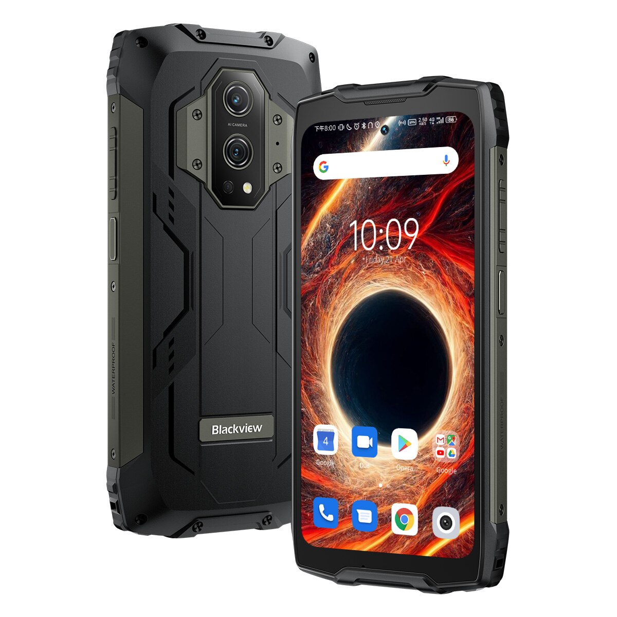 Blackview BV9300 - Smartphone antichoc - Nouveauté 2023 - Écran 6.7'',Mémoire de 256Go, 12Go de RAM,Mediatek Helio G99 6nm, Enorme batterie de 15080mAh(520g),Photo 50 Mpx, Version Télémètre/Torche