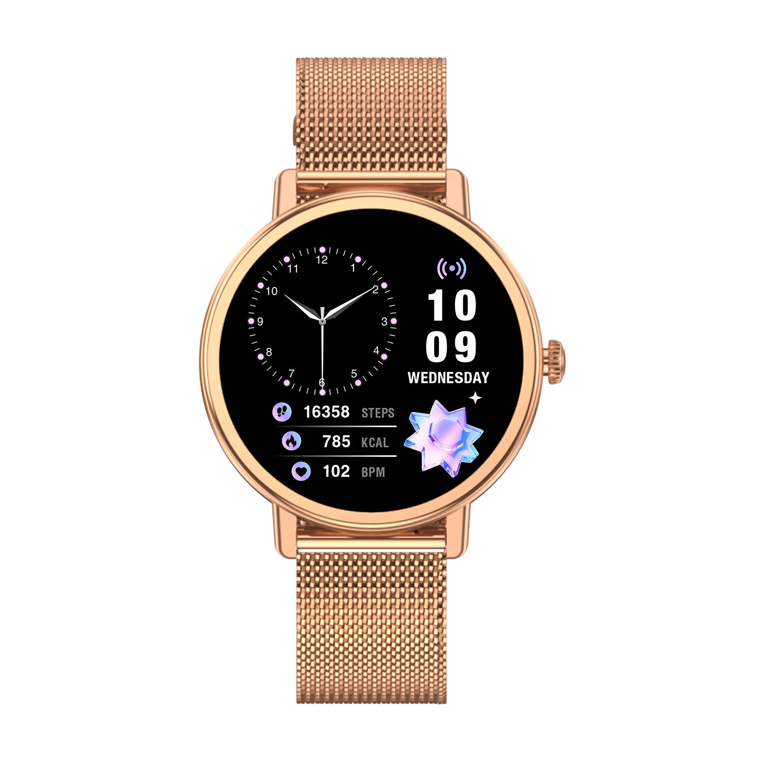 Blackview X30 - Montre connectée pour femme avec écran rond de 1,26 pouce, idéale pour le sport et le fitness
