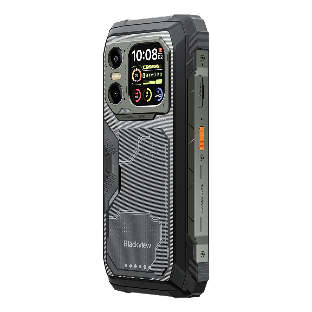Blackview Xplore 1 – Téléphone Portable Robuste 5G avec IA – Double Écran (6,78" 120 Hz + 2,01") – Batterie 20 000 mAh – Lampe Torche 170 Lumens