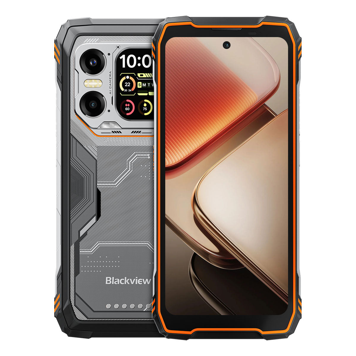 Blackview XPLORE 1 - Téléphone robuste avec écran principal de 6,78 pouces (120 Hz) et écran secondaire de 2,01 pouces, batterie de 20 000 mAh, lampe torche de 170 lm, 5G et intelligence artificielle.