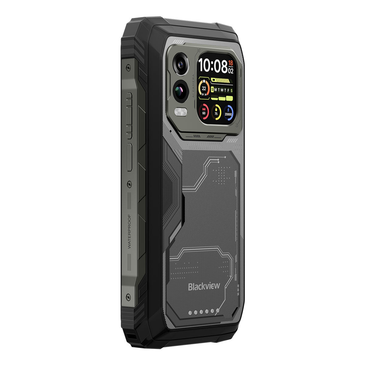 Blackview XPLORE 1 Pro - Téléphone robuste 5G avec imagerie thermique, écran principal de 6,78 pouces à 120 Hz, écran secondaire de 2,01 pouces, batterie de 20000 mAh et lampe de poche de 170 lumens.