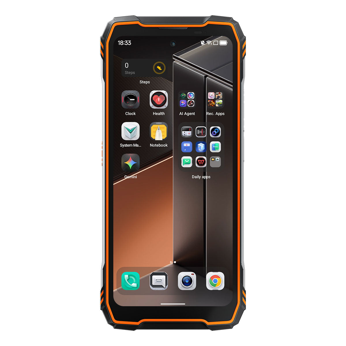 Blackview XPLORE 1 Pro - Téléphone robuste 5G avec imagerie thermique, écran principal de 6,78 pouces à 120 Hz, écran secondaire de 2,01 pouces, batterie de 20000 mAh et lampe de poche de 170 lumens.