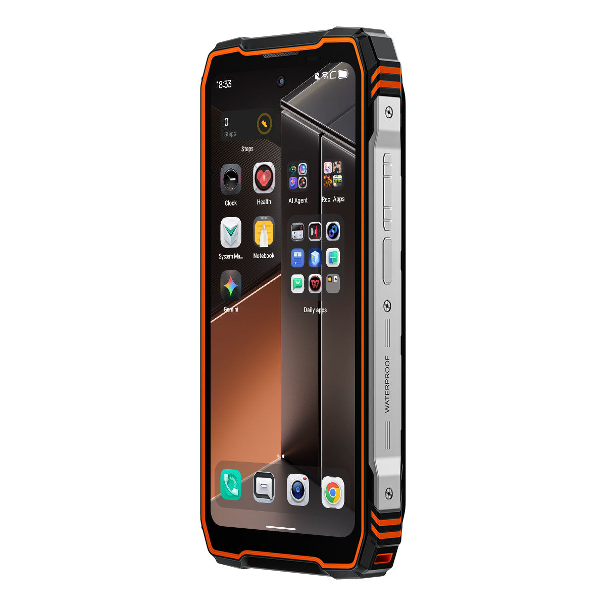Blackview XPLORE 1 Pro - Téléphone robuste 5G avec imagerie thermique, écran principal de 6,78 pouces à 120 Hz, écran secondaire de 2,01 pouces, batterie de 20000 mAh et lampe de poche de 170 lumens.