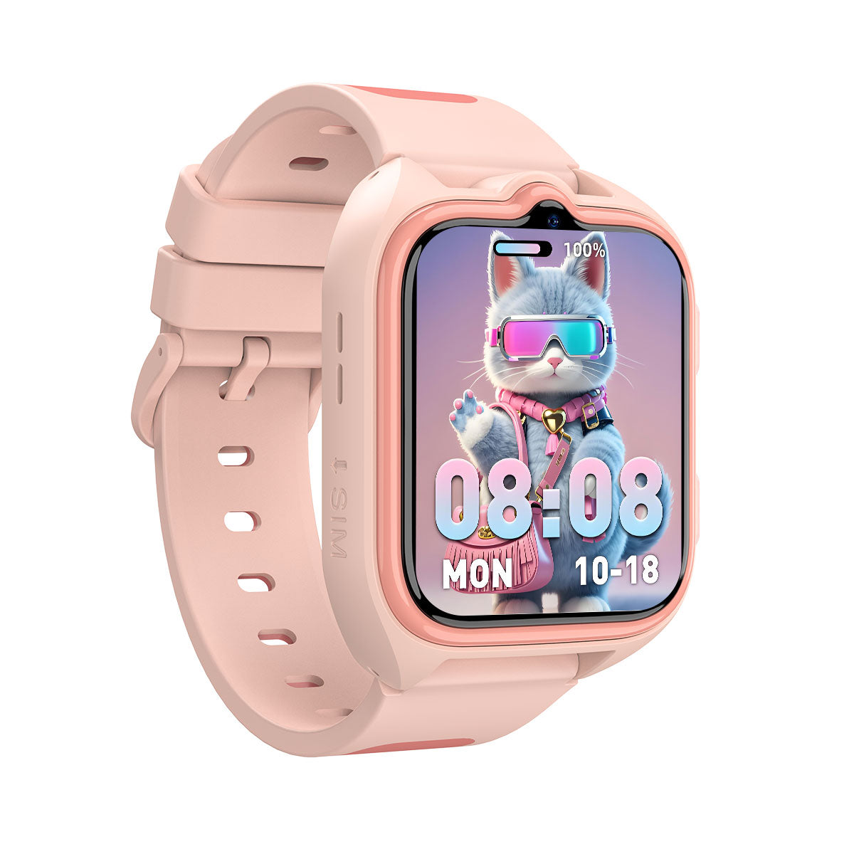 Blackview Z30 - Montre connectée pour enfants avec lampe torche LED 1,75 pouce, GPS + LBS + Wi-Fi, positionnement IA, appels vidéo 4G
