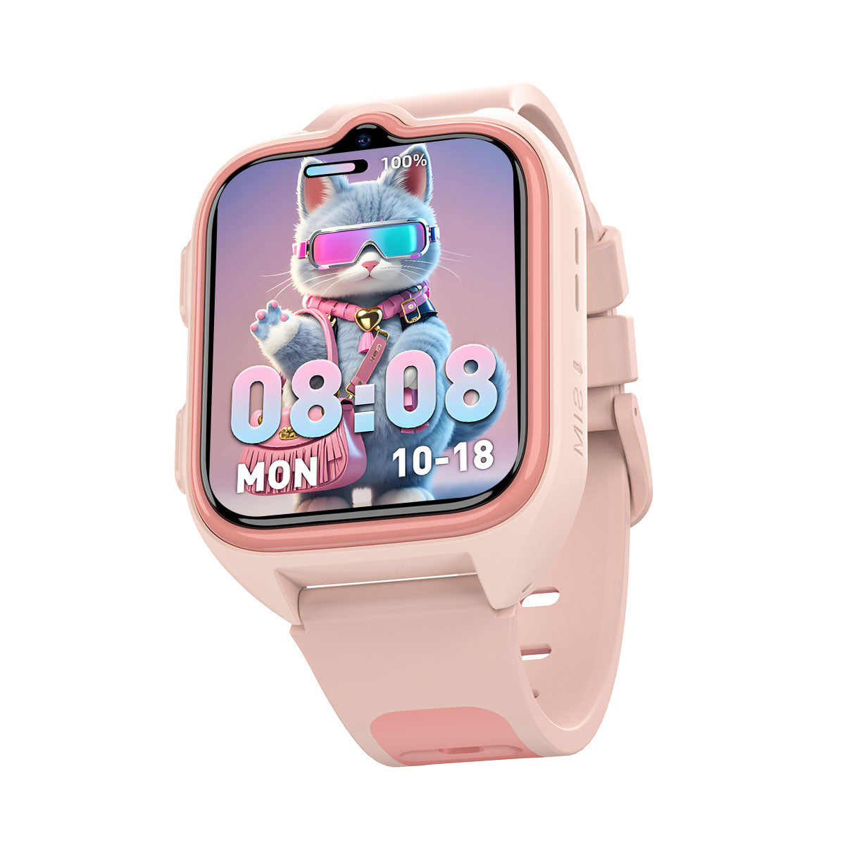 Blackview Z30 - Montre connectée pour enfants avec lampe torche LED 1,75 pouce, GPS + LBS + Wi-Fi, positionnement IA, appels vidéo 4G