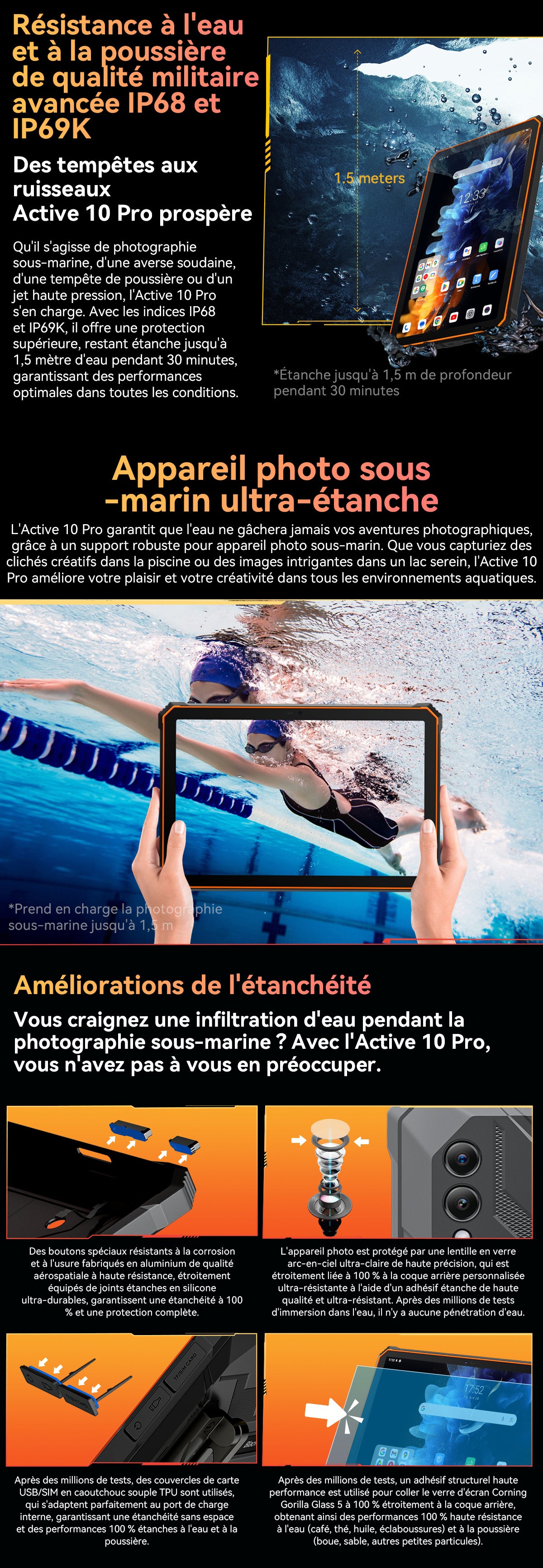 Tablette PC robuste Blackview Active 10 Pro 5G