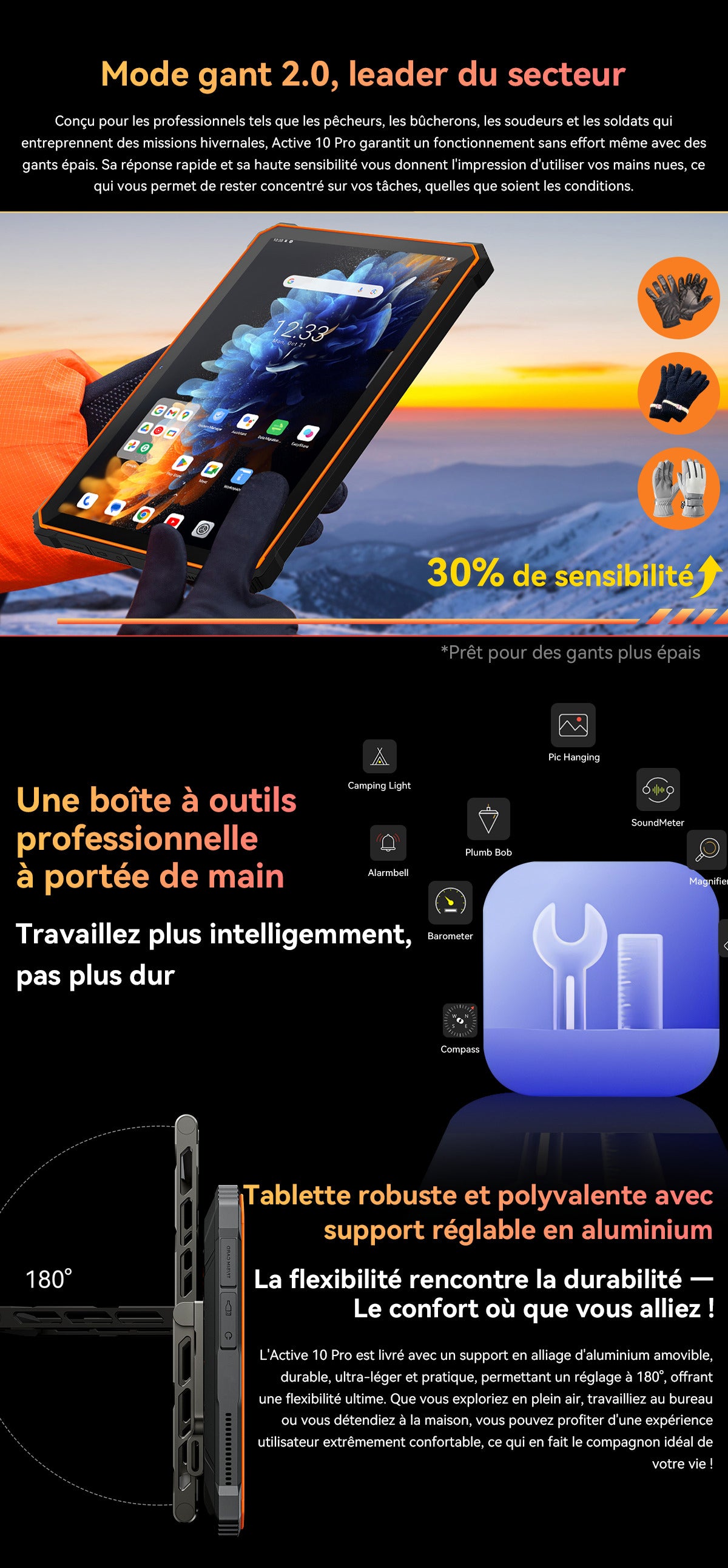 Tablette PC robuste Blackview Active 10 Pro 5G