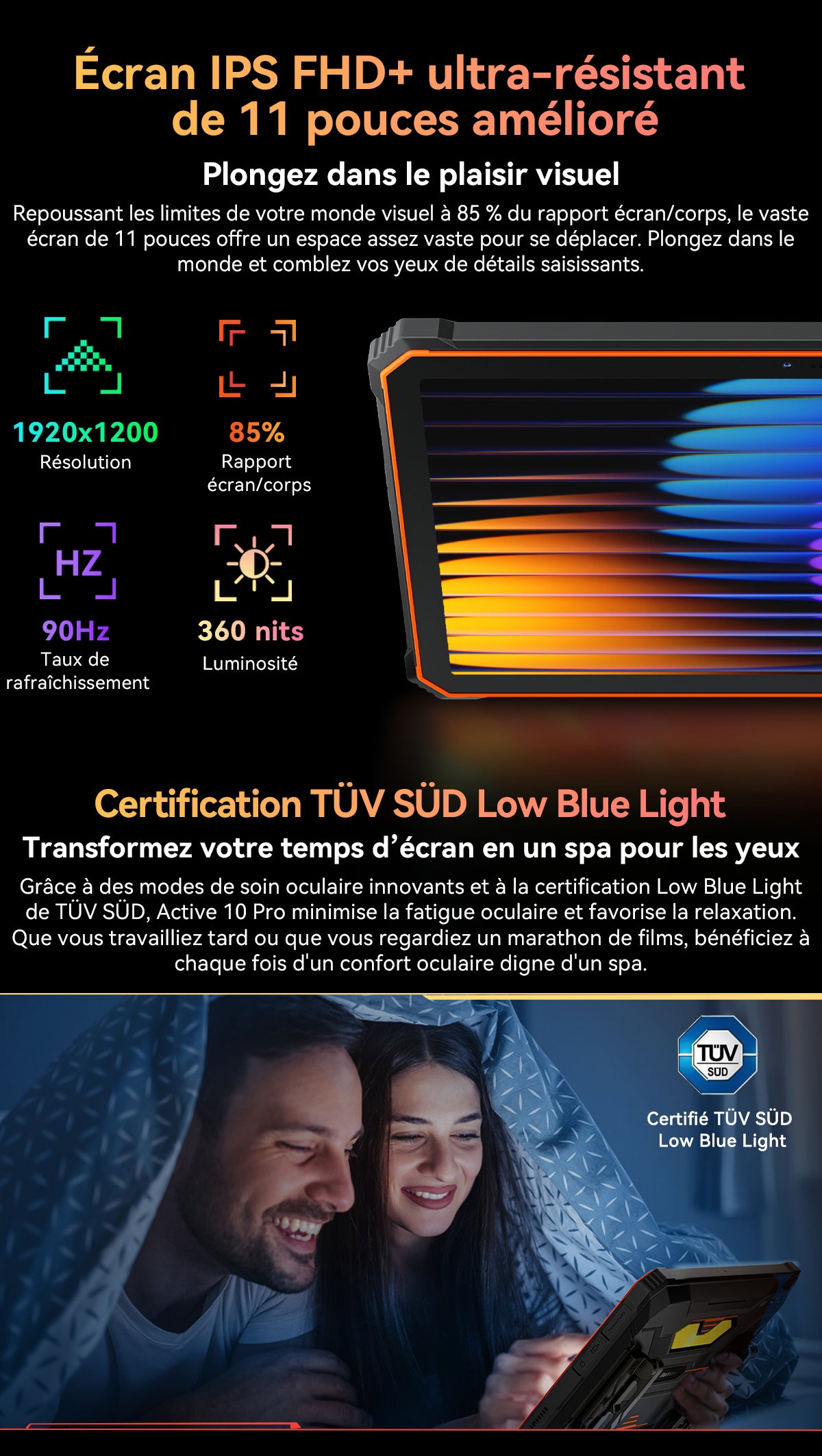 Tablette PC robuste Blackview Active 10 Pro 5G